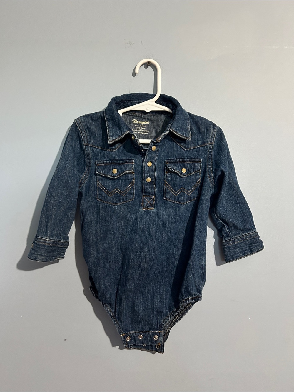 Wrangler Denim One-Piece in Dark Blue